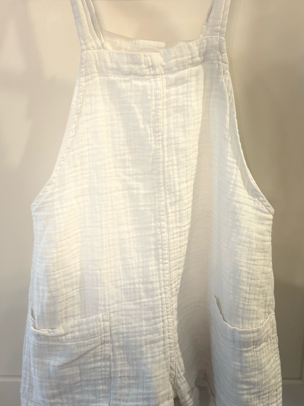 GAP White Cotton Gauze Romper